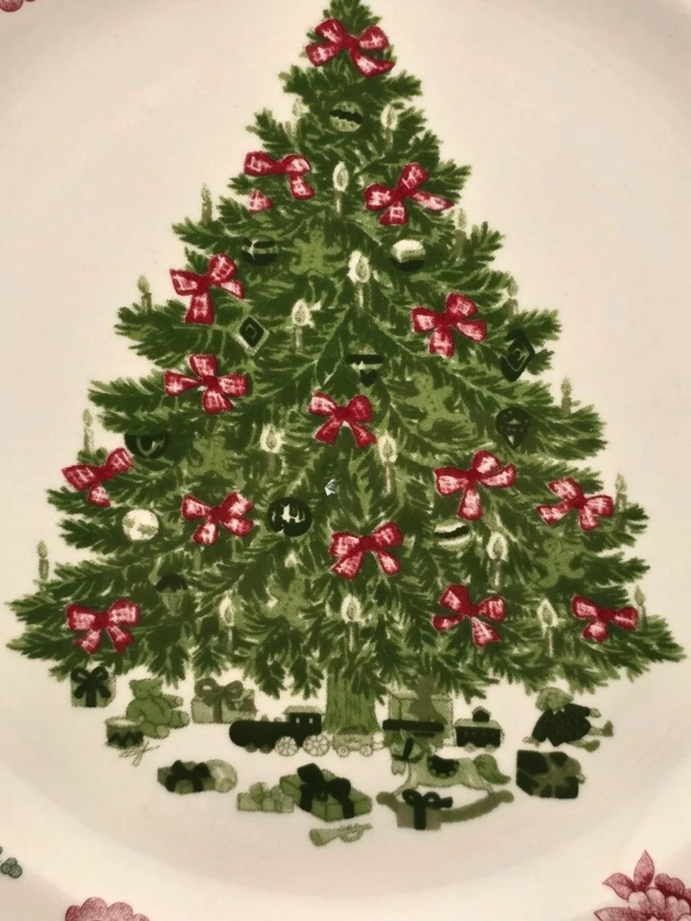 Johnson Brothers Old Britain Castles Pink Christmas 10.5